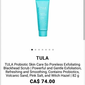 TULA so poreless exfoliating blackhead scrub